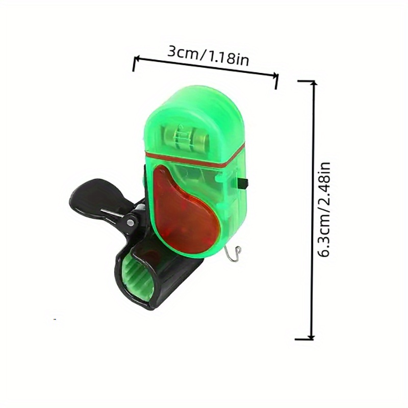 Four-Piece Fishing Bite Alarm Set with Sound Alert and LED Indicator for Day or Night Angling