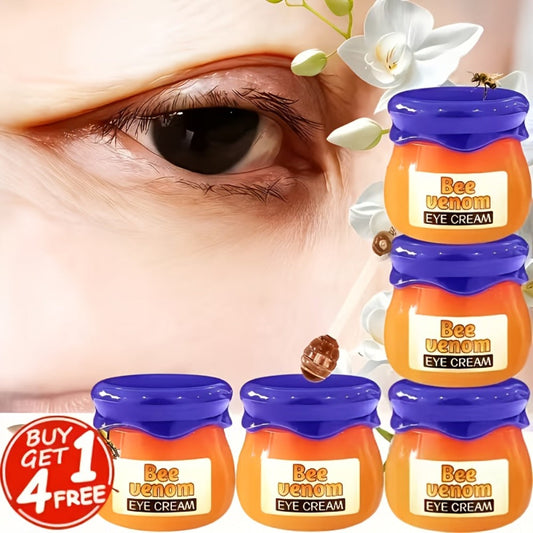 Bee Venom Eye Cream 5 Pack Instant Lifting Firming Anti-Aging Under Eye Treatment - Dark Circles Puffy Eyes Eye Bags Wrinkles Antioxidant Formula for Women All Skin Types