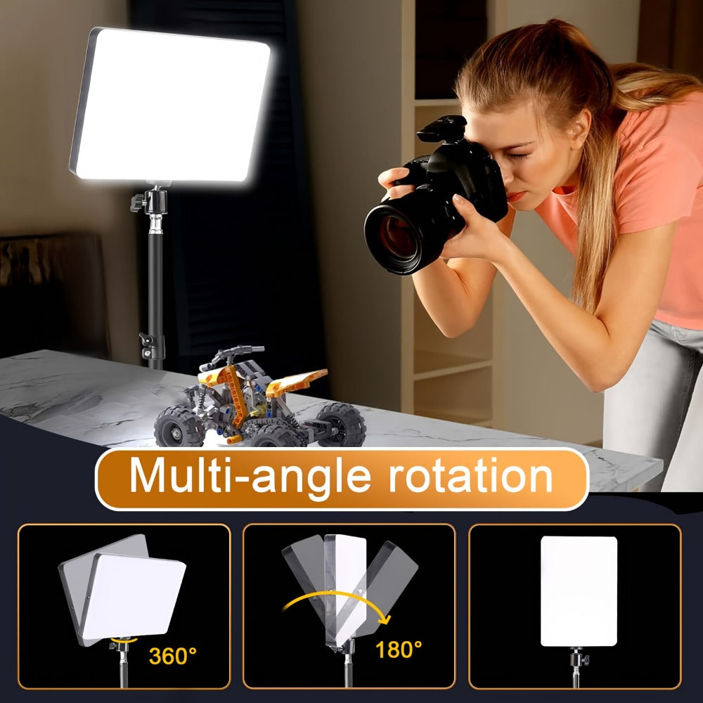 Square LED Ring Light Kit 10 Inch with 63" Adjustable Tripod Stand & Phone Holder – 3 Color Modes USB Powered Selfie Light for Live Streaming, Video Recording, TikTok, YouTube, Makeup & Home Studio