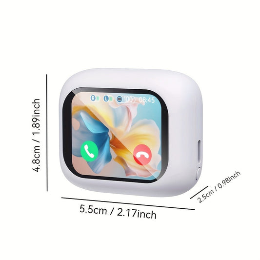 Wireless Earbuds Bluetooth 5.4 with ANC and ENC, LED Touchscreen Case and 48-Hour Playtime