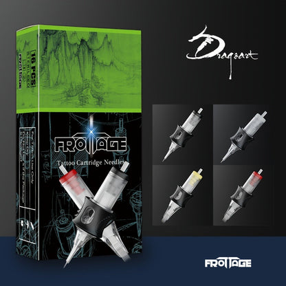 Tattoo Needle Cartridge Set 26 Sizes Integrated High Transparency Tips Round Liner Shader Curved Magnum M1 RL RS CM Disposable for Professional Artists & Beginners