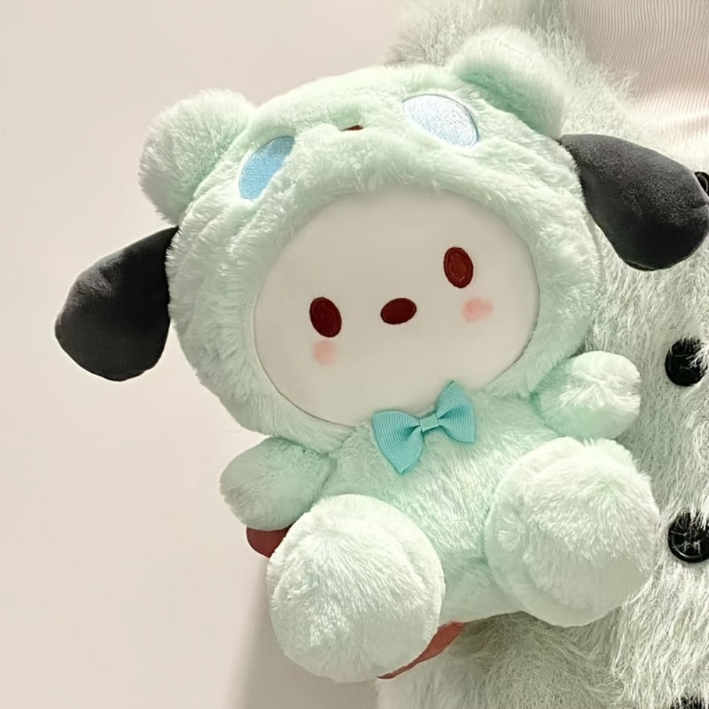 Plush Toy – Big-Eared Puppy Character Doll in White, Blue Jade or Pudding Color Styles for Collecting