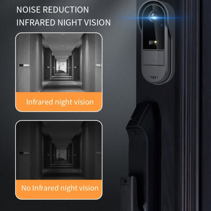 1920P Video Doorbell Camera with 4.3" Monitor & Dual Power - No WiFi No App, Battery & USB, Two-Way Audio, IR Night Vision, SD Card Storage, Wide Angle, One-Button Pairing, Black