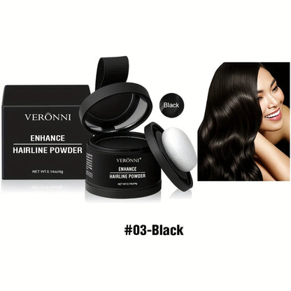 Hairline Shadow Powder Kit with Brush — Waterproof Hairline Concealer & Hair Root Touch Up Powder | Instant Fuller-Looking Hairline | 6 Shades for Women & Men All Hair Types