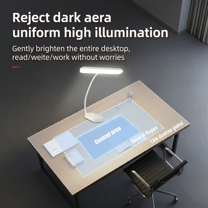 Gooseneck LED Desk Lamp with 28cm Light Bar, 45.5cm Height and Dry-Battery or USB Power Options