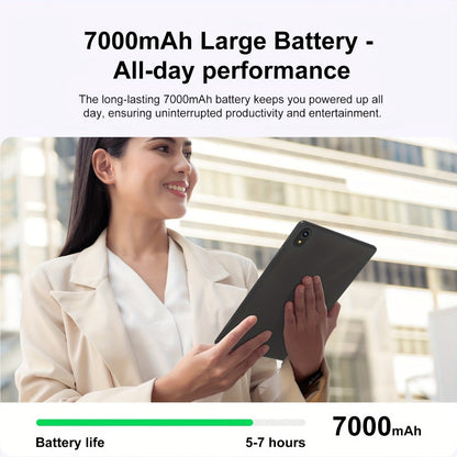 11 Inch Android 15 Business Tablet WiFi 6 – Gemini AI, Octa-Core, 4GB/8GB RAM 64GB/128GB ROM, Dual Camera, Stereo Speakers, USB OTG, Ad-Free, Long Battery, 2026 Model Grey