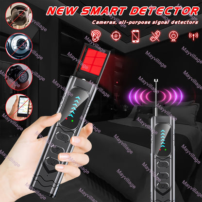 Hidden Camera Detector Anti-Spy RF Signal Scanner, GPS Tracker Finder, Wireless Bug Detector – Portable Privacy Protection for Hotels, Airbnb, Rental Cars, Offices & Travel
