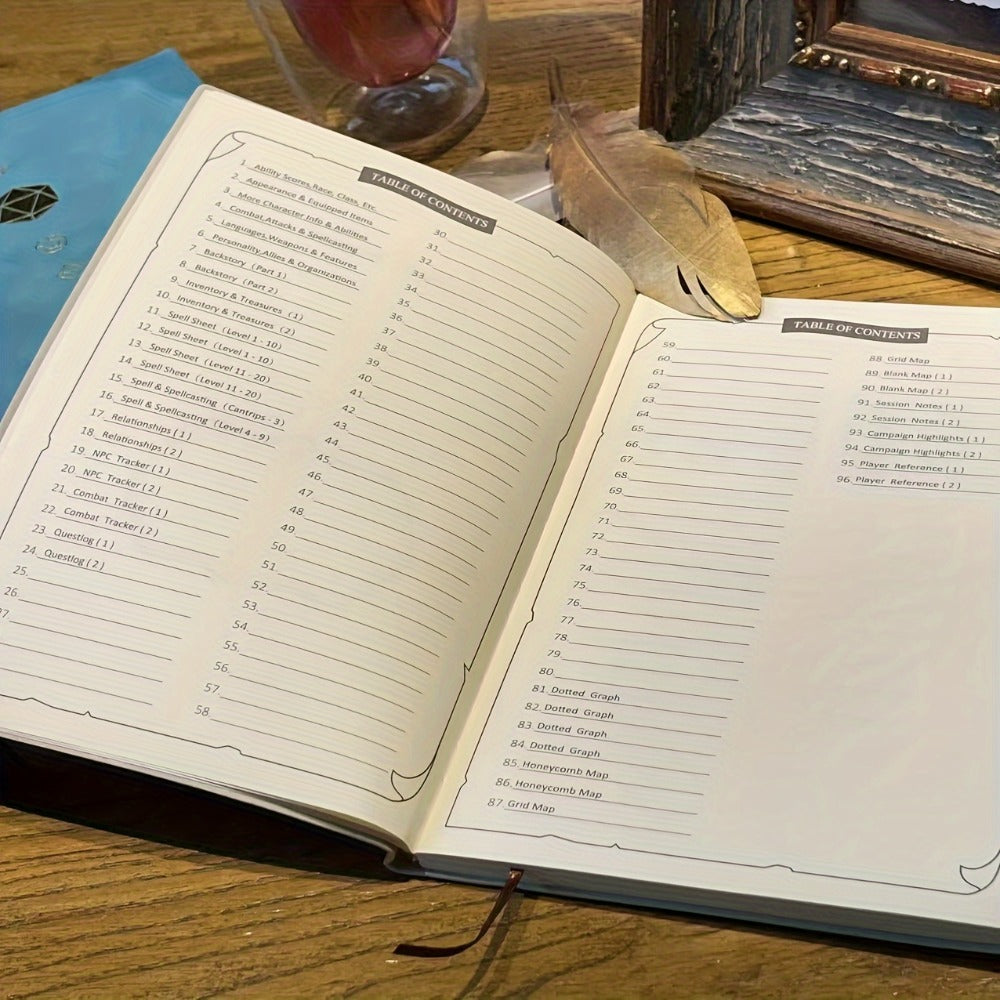 DnD Campaign Journal for D&D 5e & 5R Players — RPG Notebook with Character Sheets, Spell Tracker, Quest Log, NPC Manager & Map Pages, A5 Nubuck 100 Pages, 13 Colors, Dungeon Master Gift