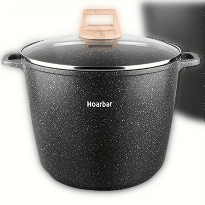 Non-Stick Stock Pot 10.5 QT Large Capacity Soup Pot with Lid - Induction Compatible All Stovetops High Temperature Resistant Easy Clean Cookware for Home Cooks Families Housewarming Gift