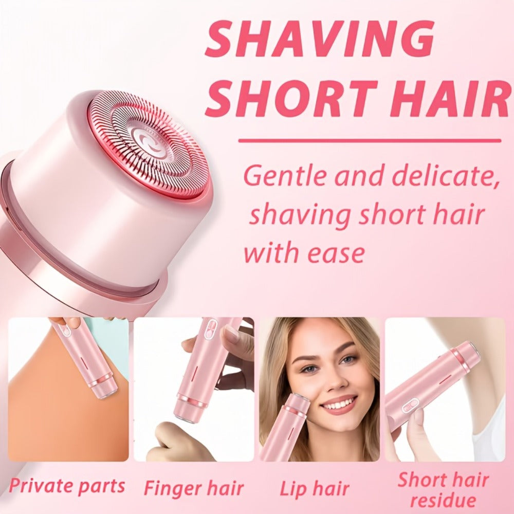 Electric Shaver 2-in-1 Women’s Razor and Bikini Trimmer with IPX6 Wet/Dry Use and USB Rechargeable Power