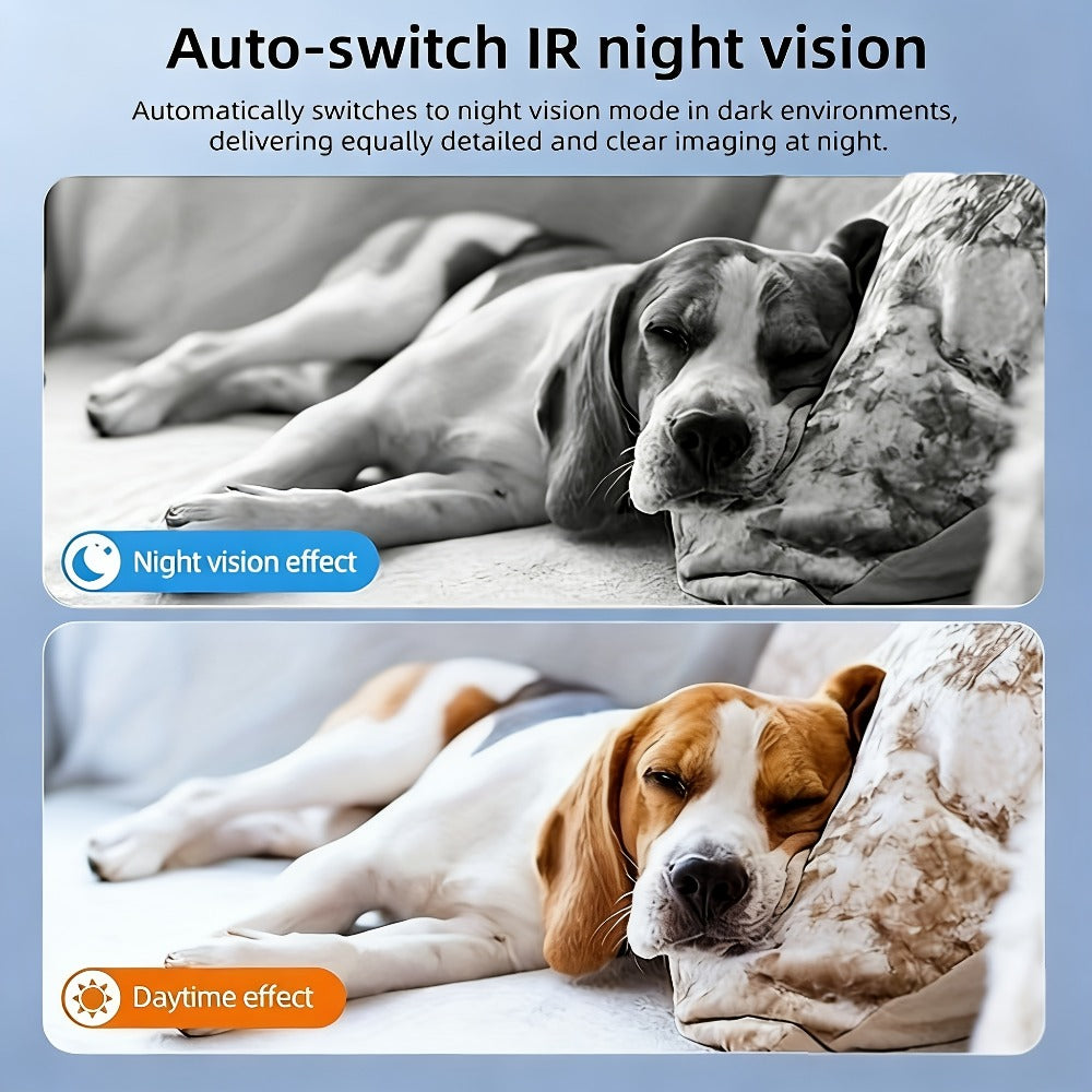 Indoor Security Camera 4-Pack with 1080P Video, 150° Adjustable Rotation, Night Vision and WiFi Connection