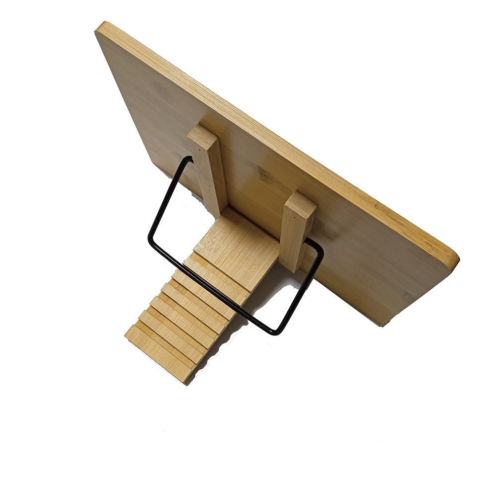 Adjustable Foldable Book Stand with Three Checkout Styles, Page Clips and 11 x 7.9-Inch Reading Panel