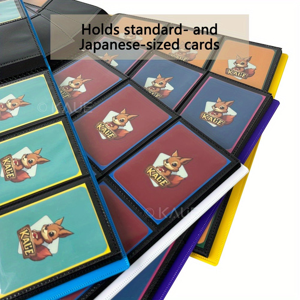 360-Pocket Side-Loading Trading Card Binder with 20 Double-Sided Pages in Seven Cover Colors for Adult Collectors
