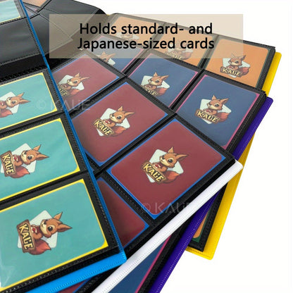 360-Pocket Side-Loading Trading Card Binder with 20 Double-Sided Pages in Seven Cover Colors for Adult Collectors