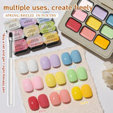 MORDDA Nine-grid Poetry Spring Breeze 9-color full set + light therapy pen