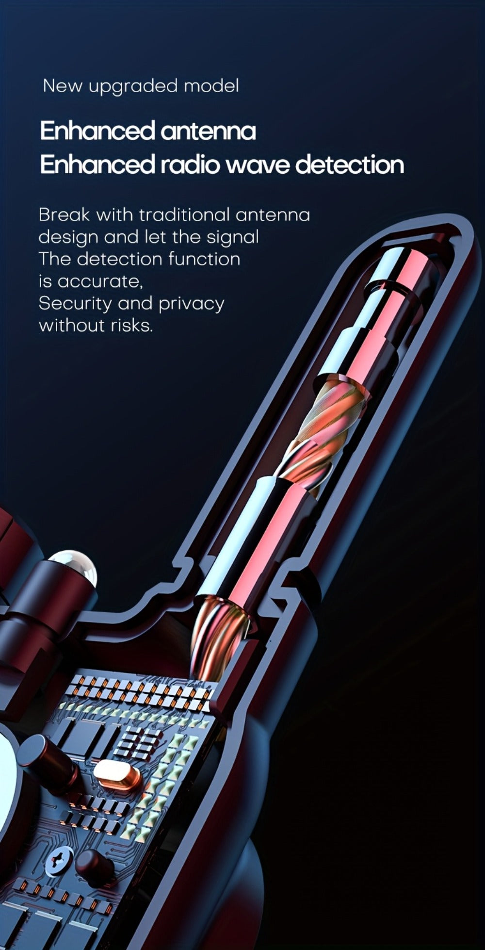 Hidden Camera Detector with OLED Screen, Multi-Function Bug Detector RF Signal Scanner for an Everyday Personal Care Routine
