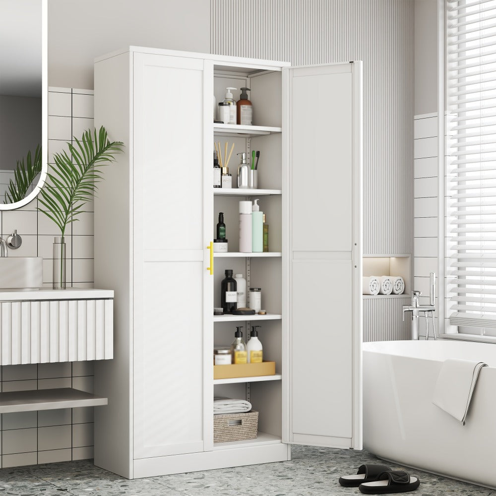 75-Inch Metal Storage Cabinets And Pantry Cabinets with Adjustable Shelves for Kitchen detail image - detail view 9