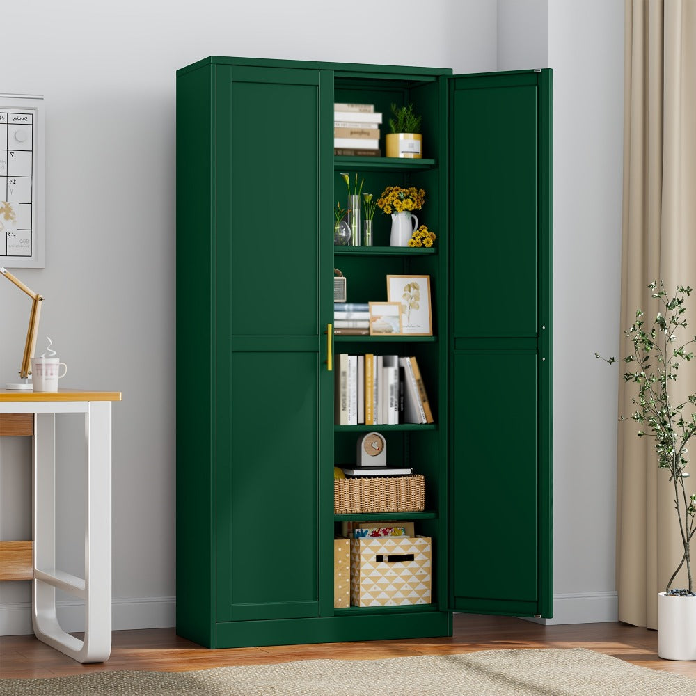 Storage Cabinets and Pantry Cabinets, Metal Storage Pantry Cabinet 75" with Two Doors shown in the main product view