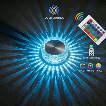 Night Light with 16 Color Modes, Three Brightness Levels, Touch Control and USB-Rechargeable Bird’s-Nest Design