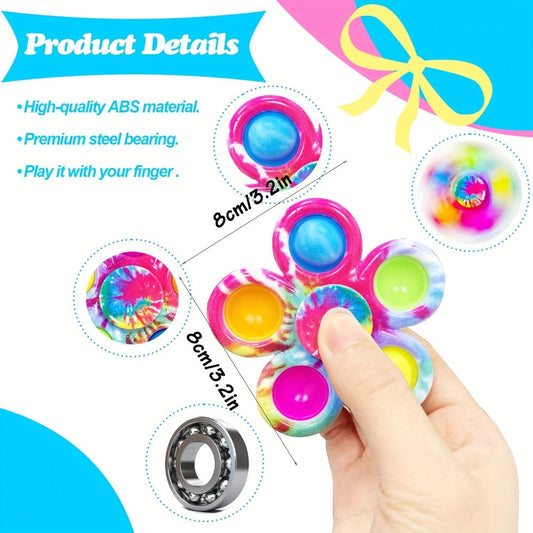 Sensory Fidget Spinners Bulk 30 Pack – Stress Relief Spinner Toys for Kids ADHD Anxiety Focus Party Favors Classroom Prizes Goodie Bag Fillers Birthday Gifts Girls Boys