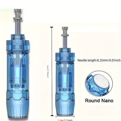 Dr.Pen M8S Microneedling Pen Professional Skin Care Kit - Electric Derma Pen with 20pcs 0.25mm Round Nano Cartridges, Collagen Induction Therapy Beauty Tool for Face & Body
