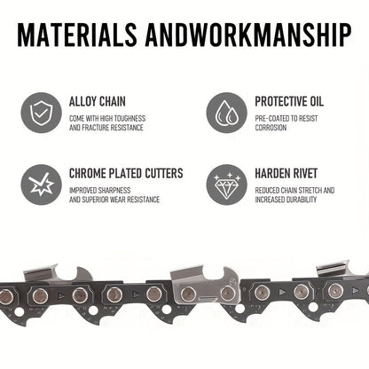 Chainsaw Chain Replacement Alloy | Wood Cutting Logging Tree Trimming