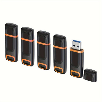 USB Flash Drive Aiibe Five-Pack USB 3.0 Memory Sticks with LED Indicator and 16GB to 128GB Options