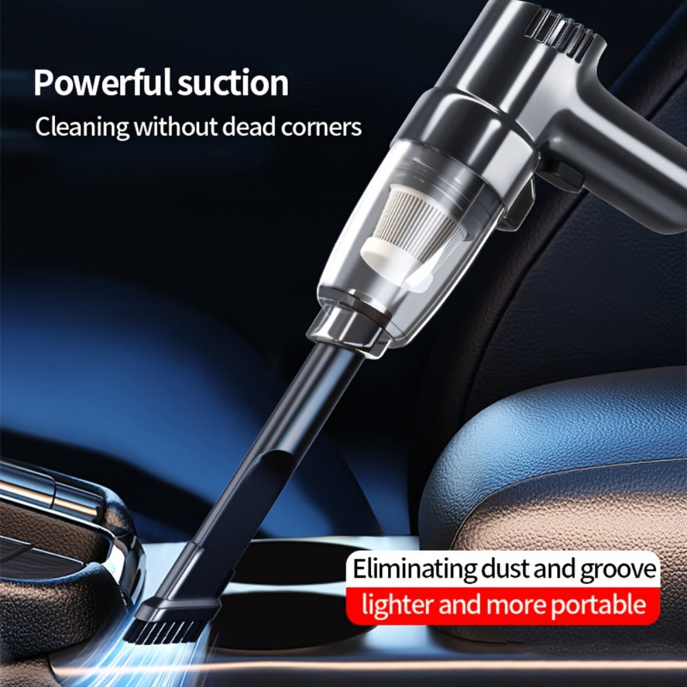 Corded Handheld Car Vacuum Cleaner with 3KPa Source Rating, 3m Power Cord, Brush and Crevice Nozzles in Five Colors