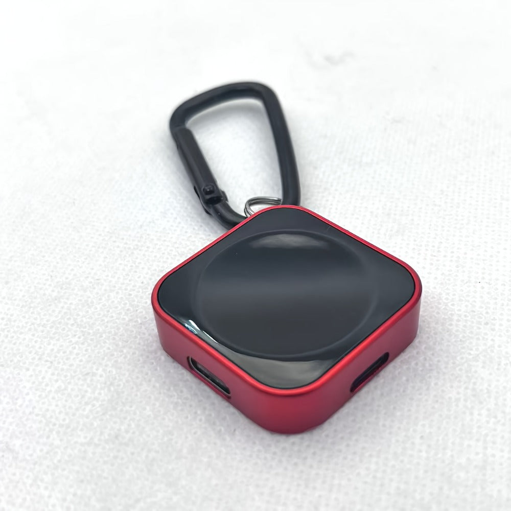 Portable Watch Charging Case with Carabiner, Square Magnetic Cradle and Six Color Checkout Options