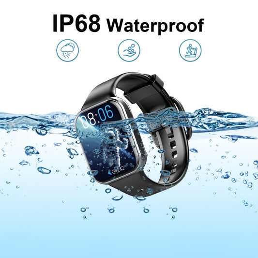 112 Sports Modes Smartwatch Bluetooth 5.3 for Men Women – 1.69" HD Touch Screen Wireless Calling Sleep Monitor Fitness Activity Tracker Compatible with iOS Android Off White Black Gift