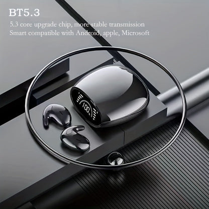 Bluetooth 5.3 Ultra-Thin Sleep Earbuds Invisible, Side Sleeping Special Small Ear Canal Mini Wireless Earphones, Comfortable In-Ear Invisible Design for Samsung Android iPhone Nighttime Relaxation Work