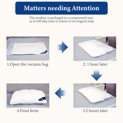 Bed Pillow 2 Pack Hotel Quality Twisted Flower Design 900g Fill - Adjustable Zipper Closure Breathable Polyester Sleeping Pillow for Side Back Stomach Sleepers, Luxury Soft Support Pillow Set