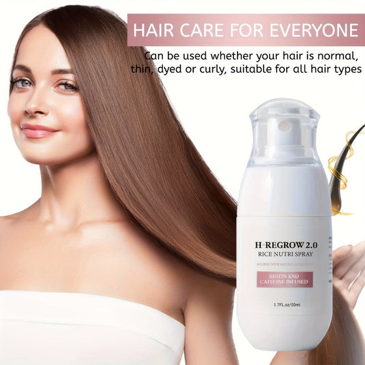 Rice Scalp Spray 4pcs Set — Hydrolyzed Rice Protein & Ginger Root Extract Hair Mist for Scalp Moisturizing, Strengthening & Softening | Lightweight Leave-In | 1.69oz Each