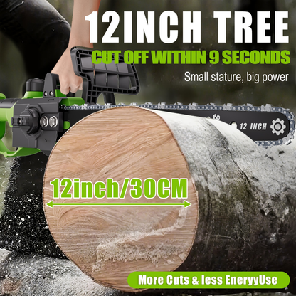 Cordless Electric Chainsaw – Battery Powered, Portable Chain Saw for Tree Pruning, Wood Cutting, Garden & Yard