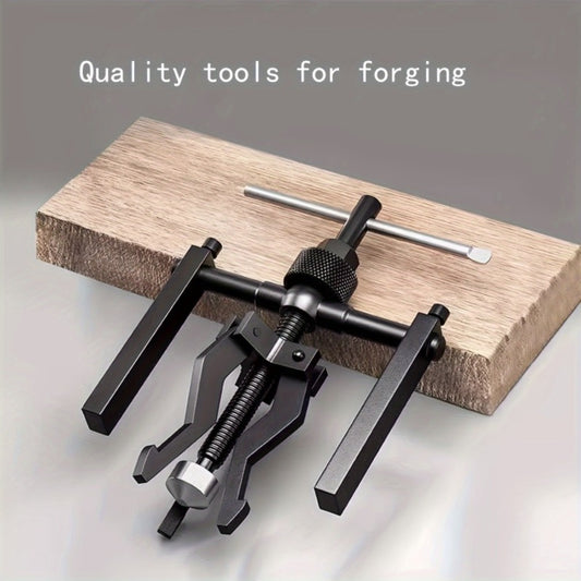 3-Jaw Gear Puller and Bearing Puller Set 2pcs Reversible Inner Outer Forged Steel Heat Treated Jaws for Wheel Bearing Flywheel Pump Bushing Removal Automotive Tool
