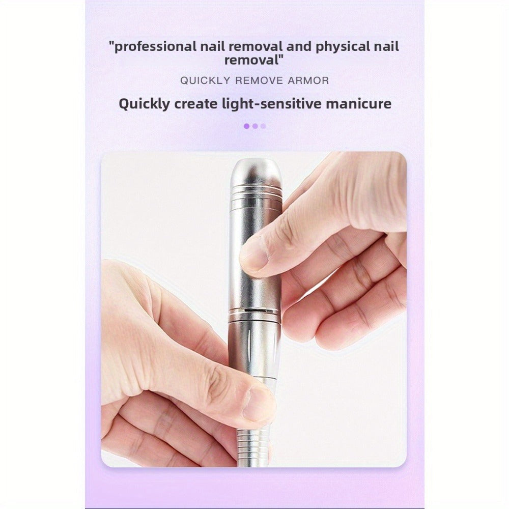 Electric Nail Drill 45000 RPM Rechargeable Kit with Bits, Sanding Bands and Three Model Color Options