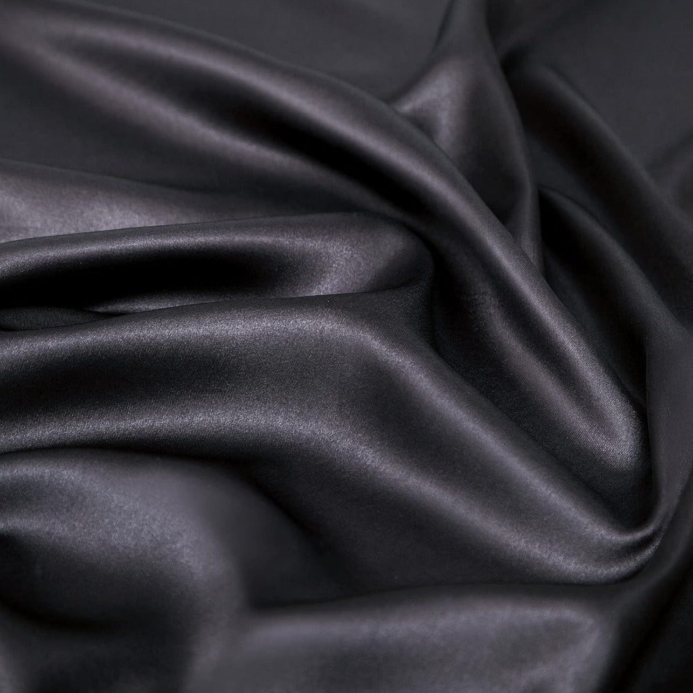 Bed Sheet Set 4-Piece Satin with 35–39 cm Deep Pocket, Machine-Washable Care and Seven Colors