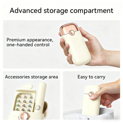 12-in-1 Rechargeable Camera Ear Cleaning Kit with LED Light, Storage Case and Beige or Blue Checkout