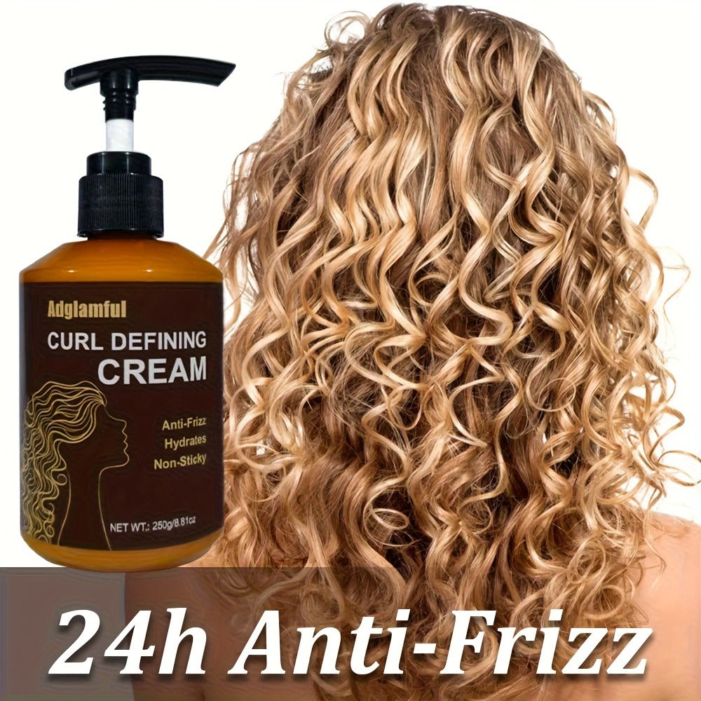 Pump-Bottle Curl Defining Cream with Leave-In Application for Wavy, Curly and Coily Hair Types