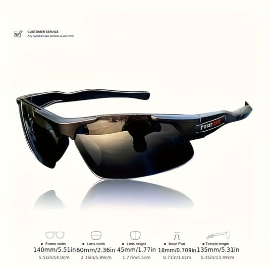 Polarized Sunglasses 3-Pack for Men with Half Frames, UV400 Lenses and Lightweight Driving Fit