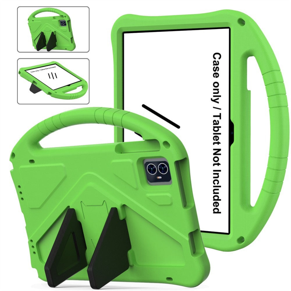 T-Mobile Revvl Tab 2 Case with Handle and Stand - Shockproof EVA PC Hybrid Shell, Heavy-Duty Kids Tablet Cover for Revvl Tab 2 5G 10.1 Inch 2025, Multi-Color: Black Blue Green Purple Red Rose
