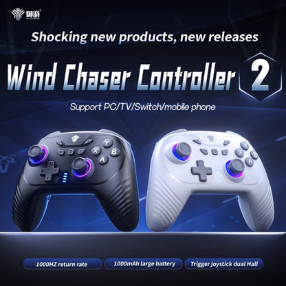 2.4G Wireless PC Controller with Hall Effect Joystick & Trigger, RGB Lighting & Vibration – Compatible with Windows PC, Android, Nintendo Switch & Steam, Anti-Drift Gamepad Not Compatible with Xbox
