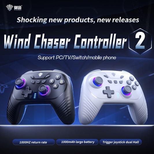 2.4G Wireless PC Controller with Hall Effect Joystick & Trigger, RGB Lighting & Vibration – Compatible with Windows PC, Android, Nintendo Switch & Steam, Anti-Drift Gamepad Not Compatible with Xbox