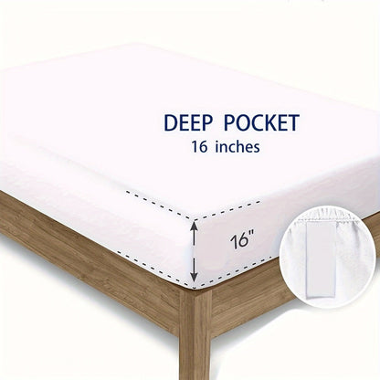 Bed Sheet Set 3- or 4-Piece Colorful Building Block Print with Four Sizes and Machine-Washable Care