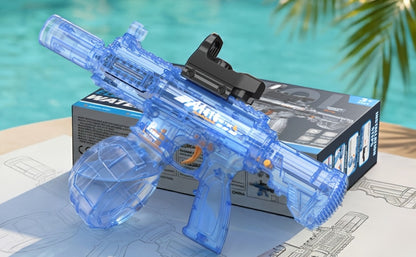 Two-Piece Electric Light-and-Sound Water Blaster Sets in 727 or 737 Models and Blue or Black Colors
