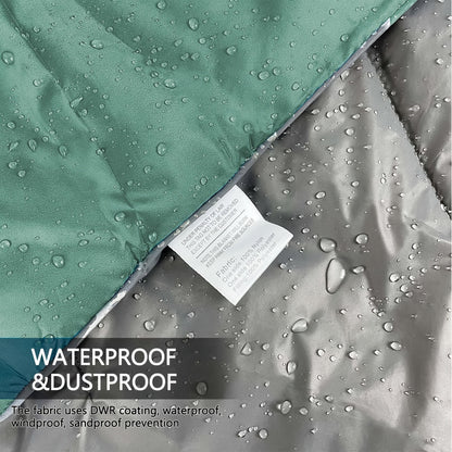 Quilted Camping Blanket in Nine Printed or Solid Designs, Each with Displayed 55 x 79-Inch Size and Roll Bag