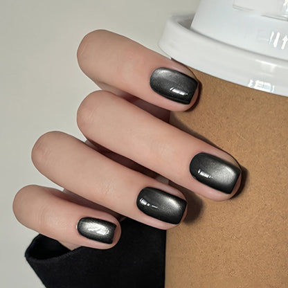 Gel Nail Polish in 10ml Black Magnetic Cat-Eye with Glass-Bead Shimmer, BGC01 or MY49 for Shimmer Art