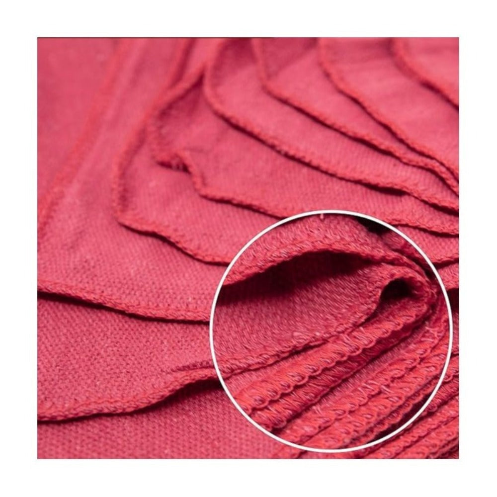 Cotton Shop Rags in 12 x 14-Inch Size, Red, White or Navy Blue with 50 to 500-Piece Pack Options