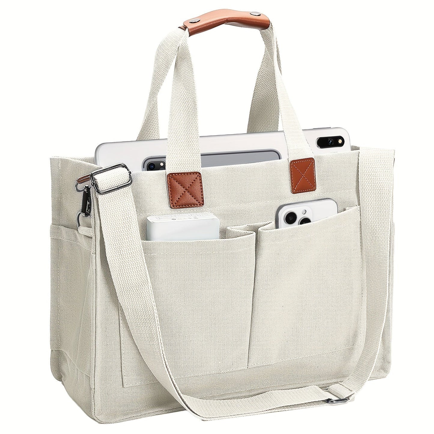Large Capacity Tote Bag for Women – Lightweight Shoulder Bag with Adjustable Strap & Polyester Lining, Daily Use