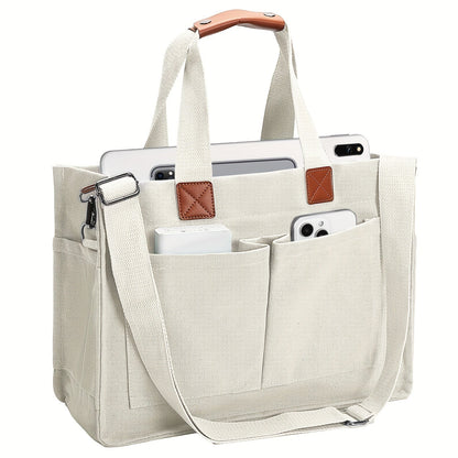Large Capacity Tote Bag for Women – Lightweight Shoulder Bag with Adjustable Strap & Polyester Lining, Daily Use